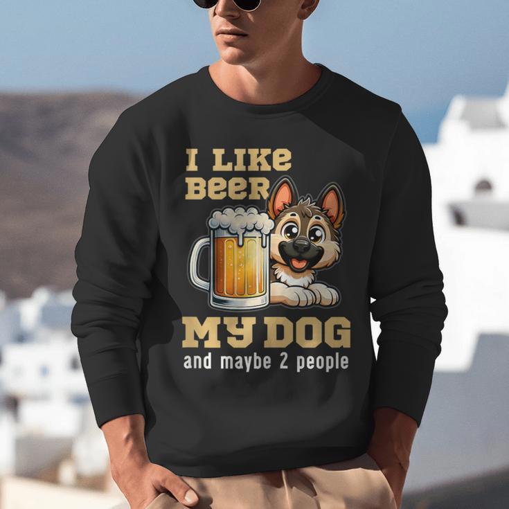 I Like Beer My Dog And Maybe 2 People Introvert Pun Unisex Sweatshirt I Like Beer My Dog And Maybe 2 People Introvert Pun Unisex Sweatshirt