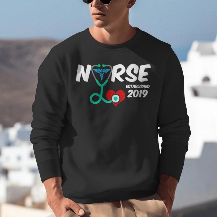 Best Nurse Graduation- RN Nurse Established 2019 LPN Unisex Sweatshirt