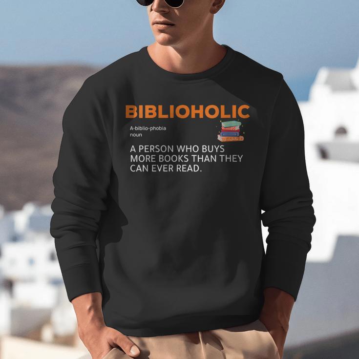 Biblioholic Definition Reading Nerd Book Lovers Geek Unisex Sweatshirt Biblioholic Definition Reading Nerd Book Lovers Geek Unisex Sweatshirt