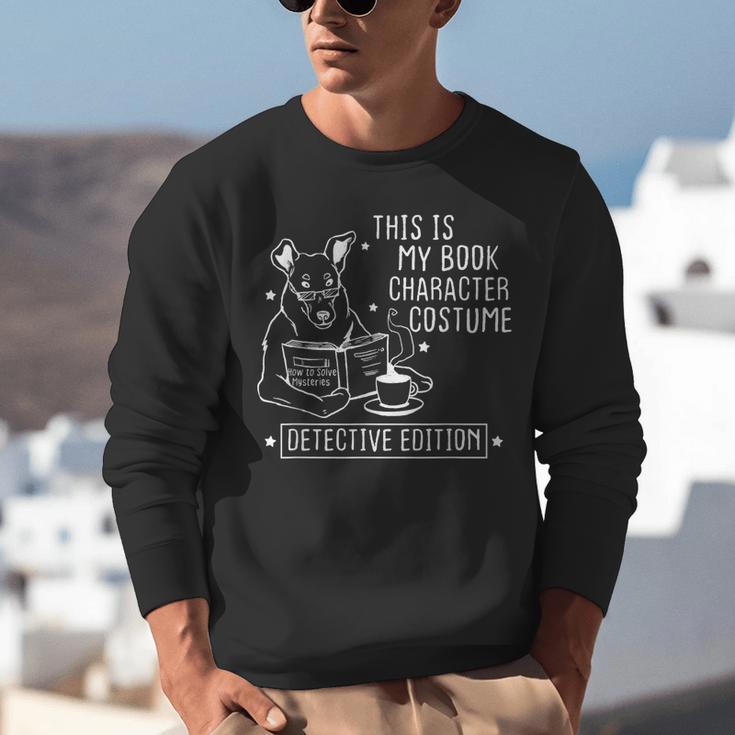 This Is My Book Character Costume Dog Reading a Book Unisex Sweatshirt