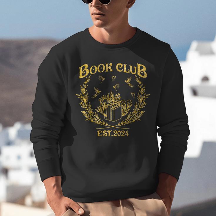 Book Club Since Reading Club EST 2024 Book Lover Social Club Unisex Sweatshirt