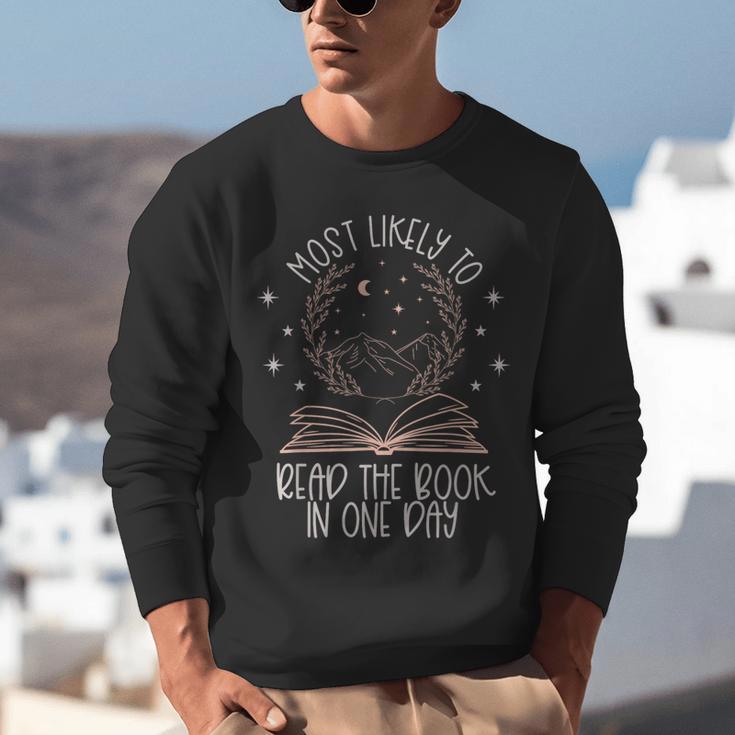 Book Club Shirts For Women Most Likely To Read One Day Unisex Sweatshirt