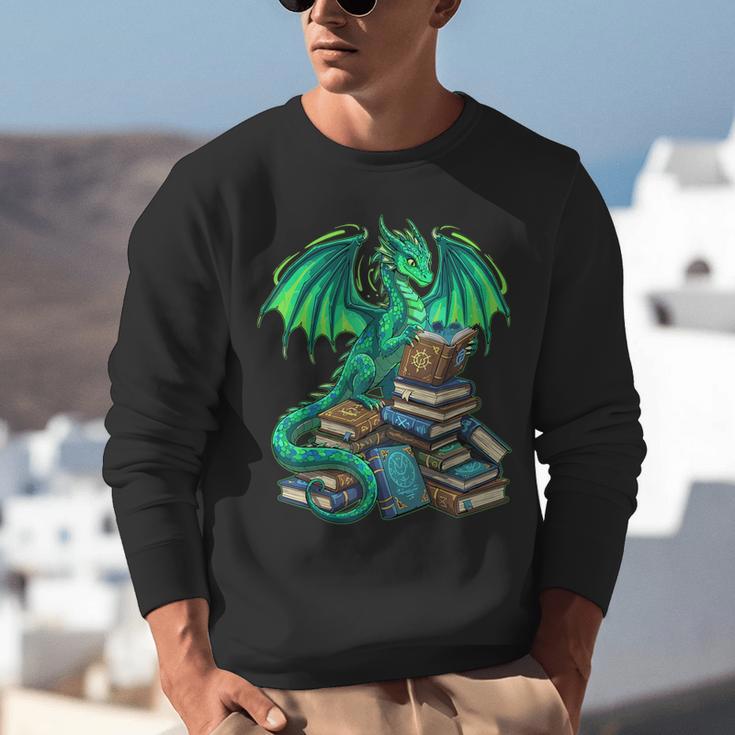Book Dragon Reading Fantasy Unisex Sweatshirt Book Dragon Reading Fantasy Unisex Sweatshirt