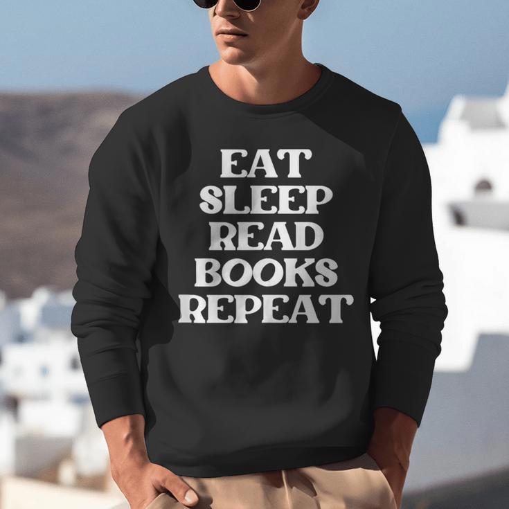 Book Lover Book Eat Sleep Read Books Repeat Unisex Sweatshirt