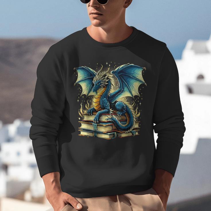 Book Lover Reading Fantasy Dragon Unisex Sweatshirt Book Lover Reading Fantasy Dragon Unisex Sweatshirt