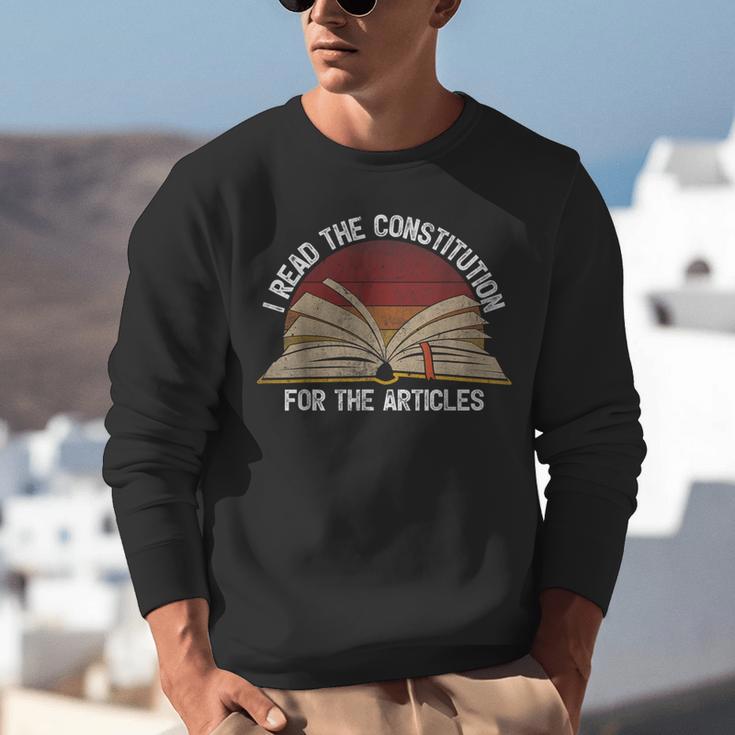Book Vintage I Read The Constitution For The Articles Unisex Sweatshirt
