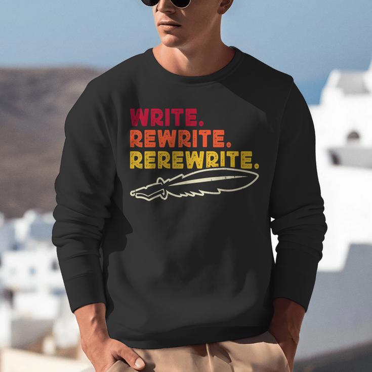 Book Writer Quote Author Journalist Rewrite Novelist Unisex Sweatshirt Book Writer Quote Author Journalist Rewrite Novelist Unisex Sweatshirt
