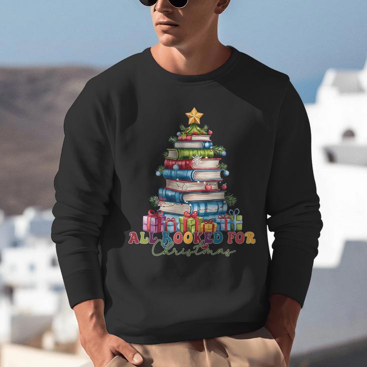 All Booked For Christmas Teacher Reading Student Bookworm Unisex Sweatshirt All Booked For Christmas Teacher Reading Student Bookworm Unisex Sweatshirt