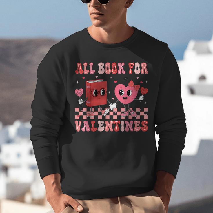 All Booked For Valentine Book Librarian Teacher Women Kids Unisex Sweatshirt