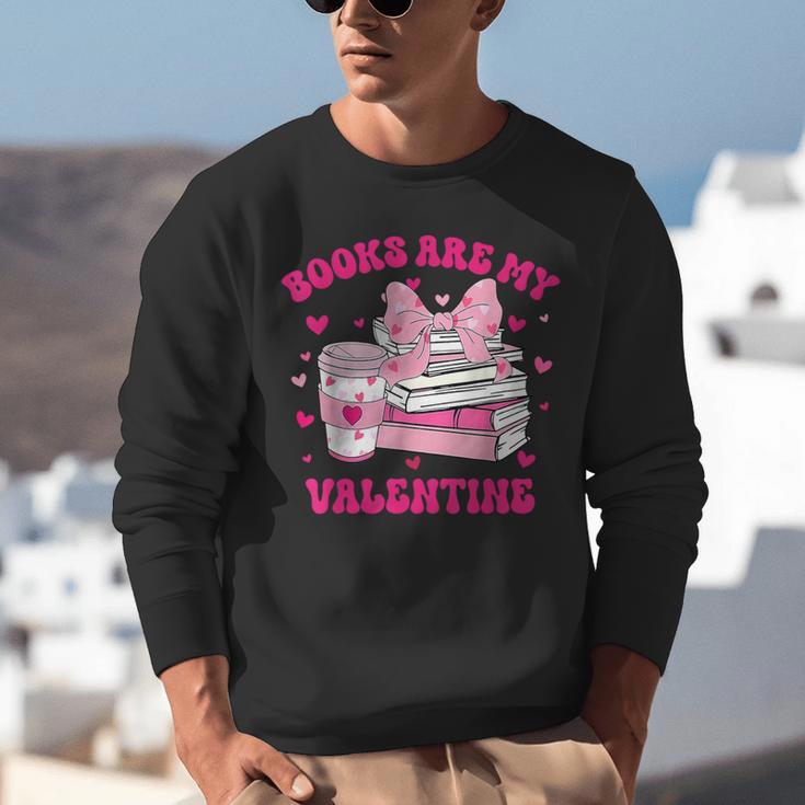 All Booked For Valentines Book Reading Coquette Bow Unisex Sweatshirt