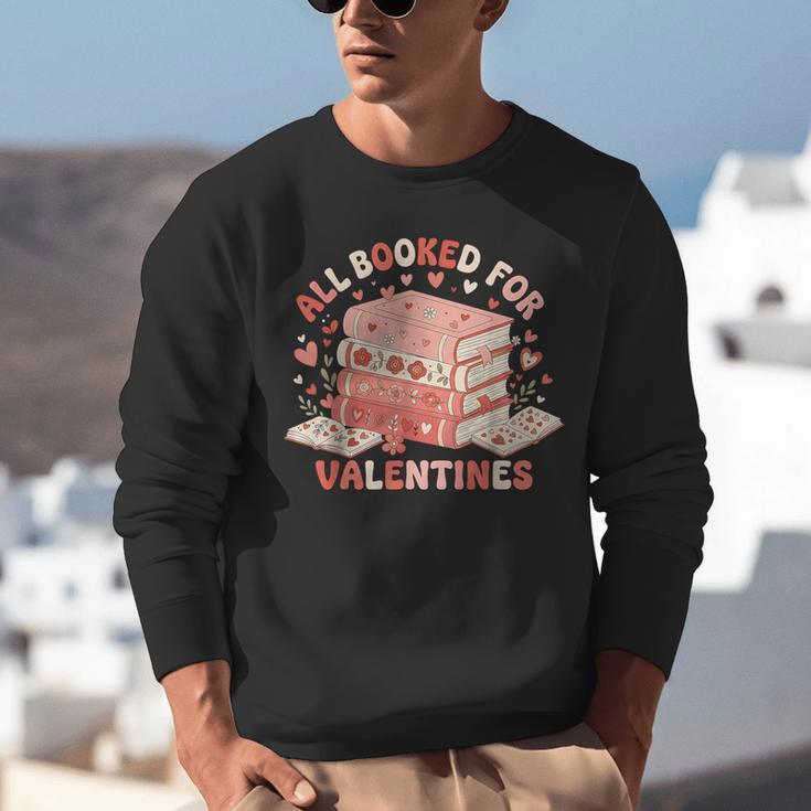 All Booked For Valentine’s Day Readers Teachers Bookworms Unisex Sweatshirt All Booked For Valentine’s Day Readers Teachers Bookworms Unisex Sweatshirt