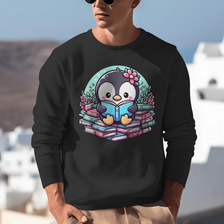 Bookish Penguin Heart A Readers Love Penguins Unisex Sweatshirt Bookish Penguin Heart A Readers Love Penguins Unisex Sweatshirt