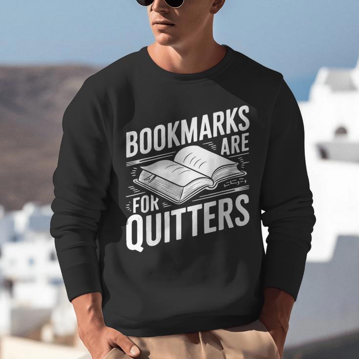 Bookmarks Quote Library Book Reader Unisex Sweatshirt