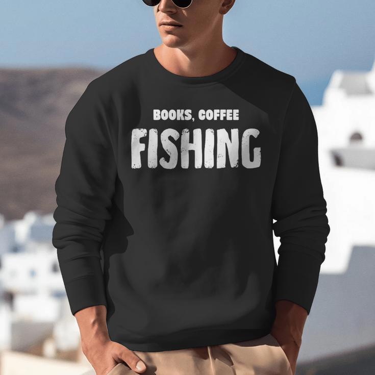 Books Coffee Fishing Unisex Sweatshirt