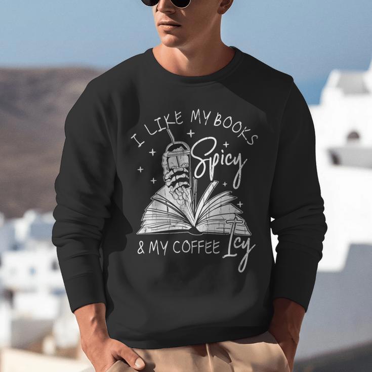 I Like My Books Spicy And My Coffee ICY Unisex Sweatshirt I Like My Books Spicy And My Coffee ICY Unisex Sweatshirt