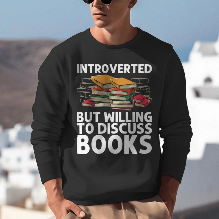Bookworm Art For Men Women Book Reading Lover Bookish Unisex Sweatshirt