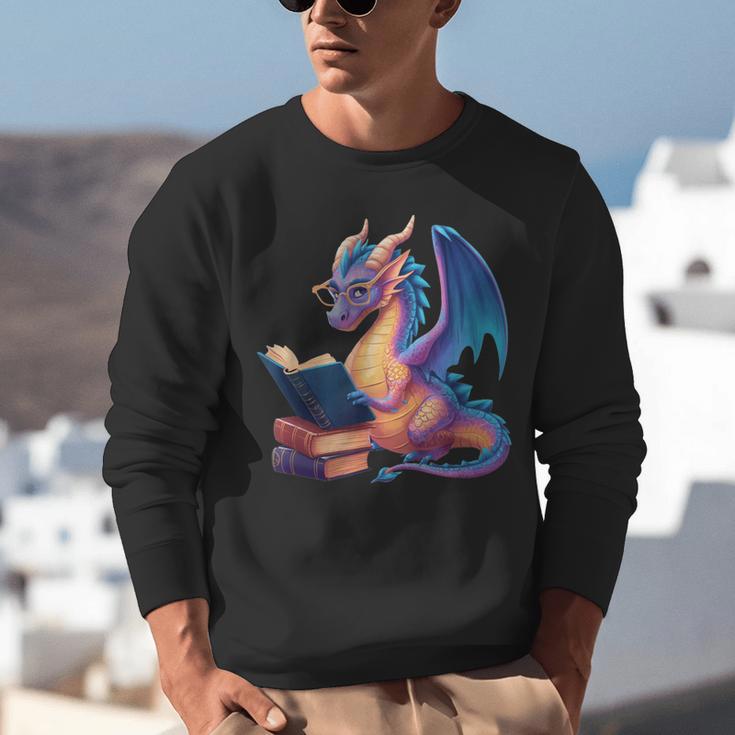 Bookworm Book Lover Women Girls Dragon Reading Unisex Sweatshirt Bookworm Book Lover Women Girls Dragon Reading Unisex Sweatshirt