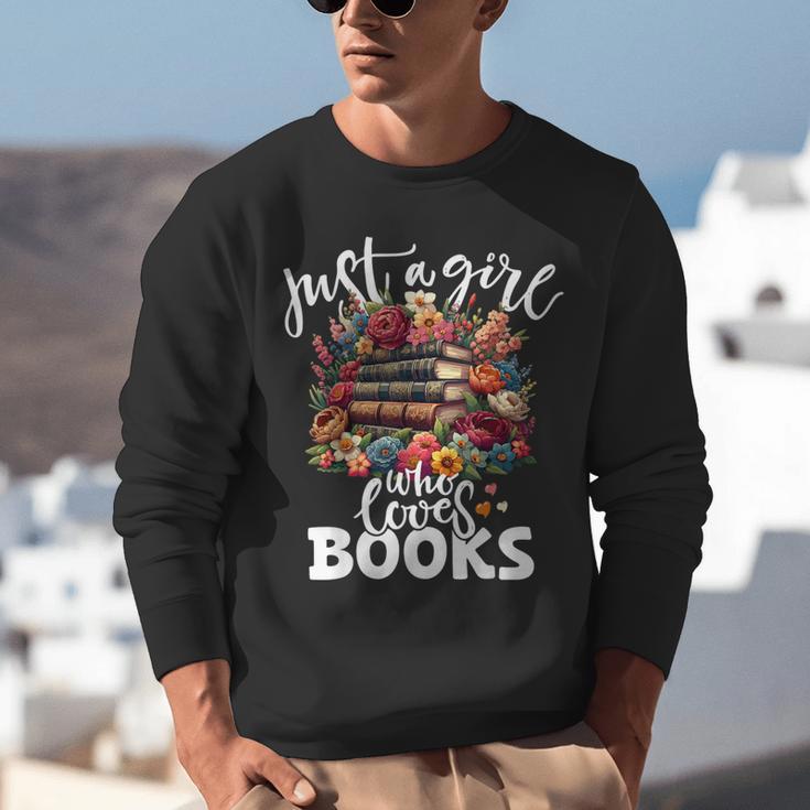 Bookworm For Women Just A Girl Who Loves Books Unisex Sweatshirt Bookworm For Women Just A Girl Who Loves Books Unisex Sweatshirt
