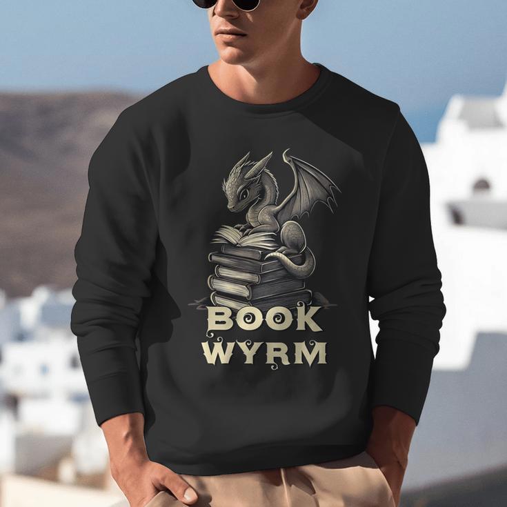 Bookwyrm Dragon Fantasy Bookish Fairytale Book Lover Unisex Sweatshirt Bookwyrm Dragon Fantasy Bookish Fairytale Book Lover Unisex Sweatshirt