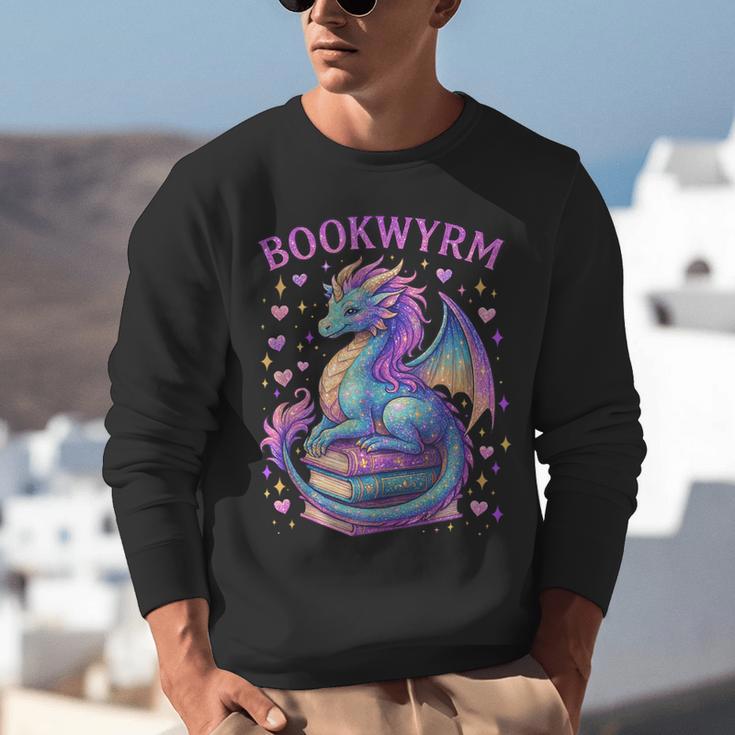 Bookwyrm Just a Girl Who Loves Dragons Books Dragon Reader Unisex Sweatshirt