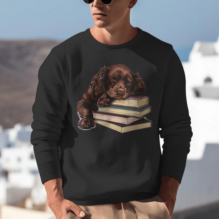 Boykin Spaniel Books Dog Breed Graphic Unisex Sweatshirt
