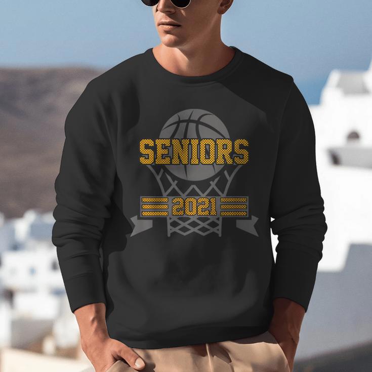 Boys Basketball Senior Class Of 2021 Teenage Graduation Unisex Sweatshirt