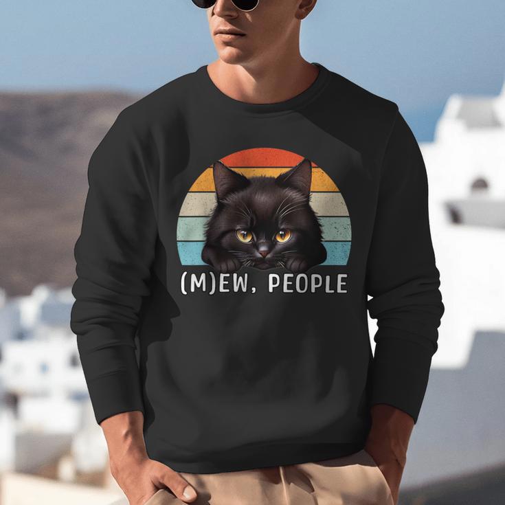 Cat Pun Introvert Anti Social Ew People Kitty Unisex Sweatshirt Cat Pun Introvert Anti Social Ew People Kitty Unisex Sweatshirt