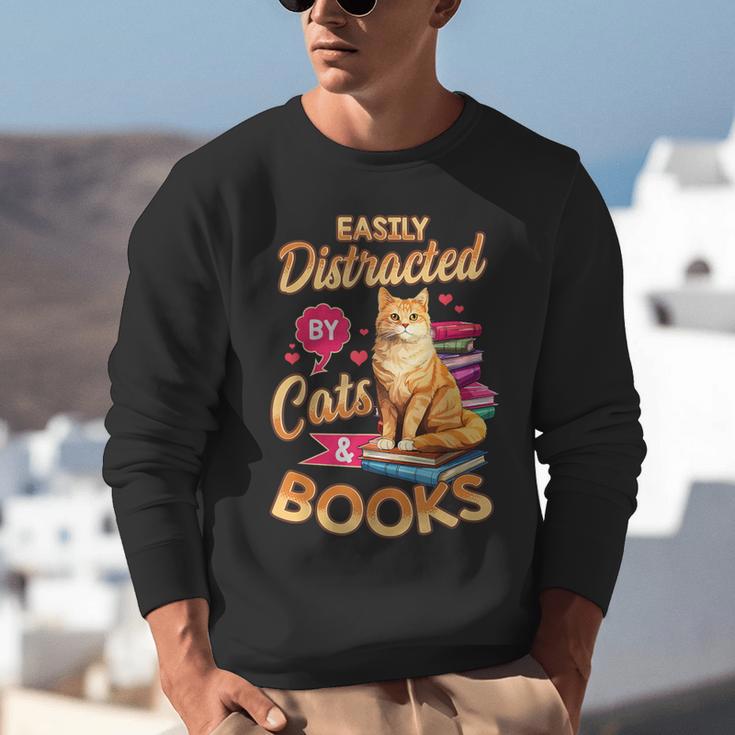 Cat Shirts For Women Book Lover Shirt Cats And Books Unisex Sweatshirt Cat Shirts For Women Book Lover Shirt Cats And Books Unisex Sweatshirt