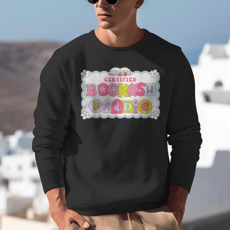 Certified Bookish Baddie Cute Book Lover Unisex Sweatshirt