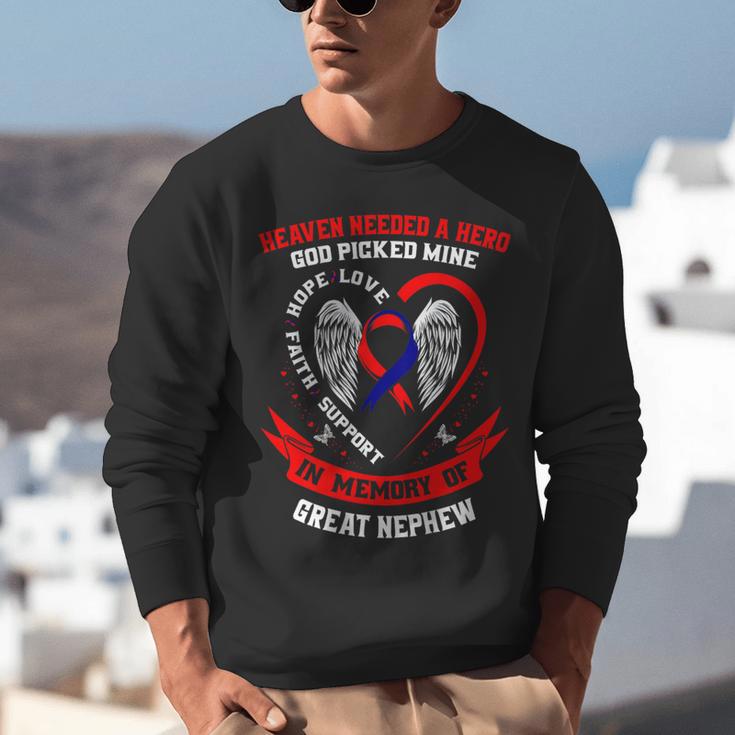 CHD Heart Disease Awareness Shirts In Memory Of Great Nephew Unisex Sweatshirt CHD Heart Disease Awareness Shirts In Memory Of Great Nephew Unisex Sweatshirt