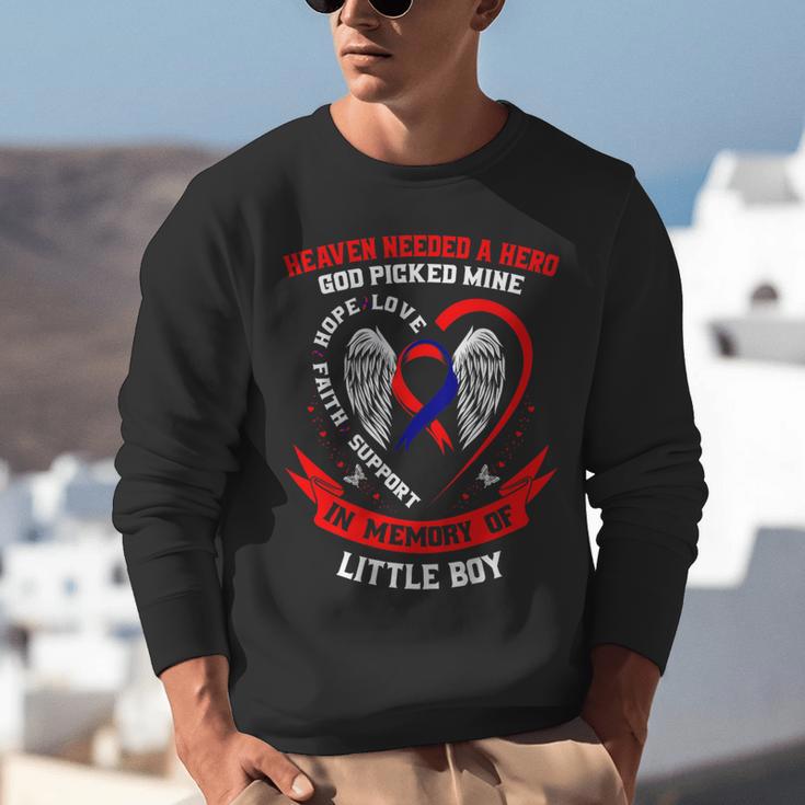 CHD Heart Disease Awareness Shirts In Memory Of Little Boy Unisex Sweatshirt