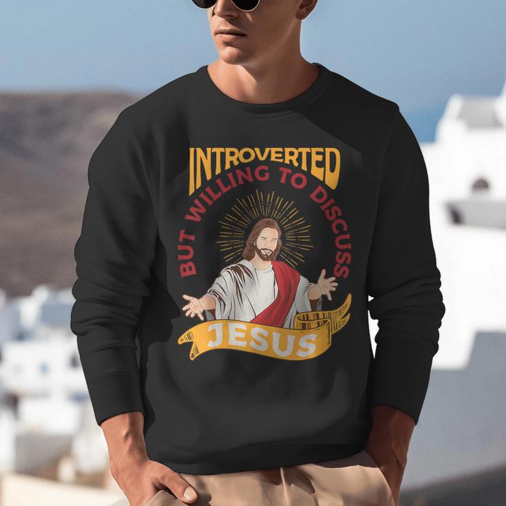 Christian Jesus Religious Sayings Catholic Introvert Unisex Sweatshirt Christian Jesus Religious Sayings Catholic Introvert Unisex Sweatshirt