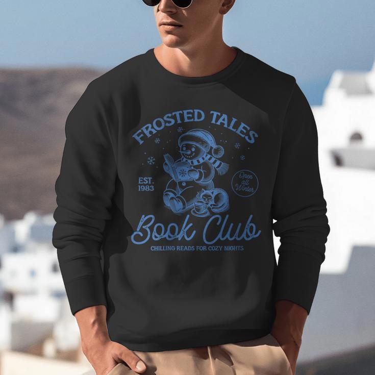 Christmas Snowman Frosted Tales Book Club Unisex Sweatshirt Christmas Snowman Frosted Tales Book Club Unisex Sweatshirt
