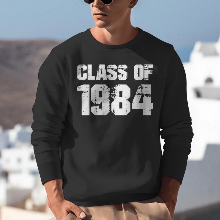 Class Of 1984 High School College Graduation Reunion Unisex Sweatshirt