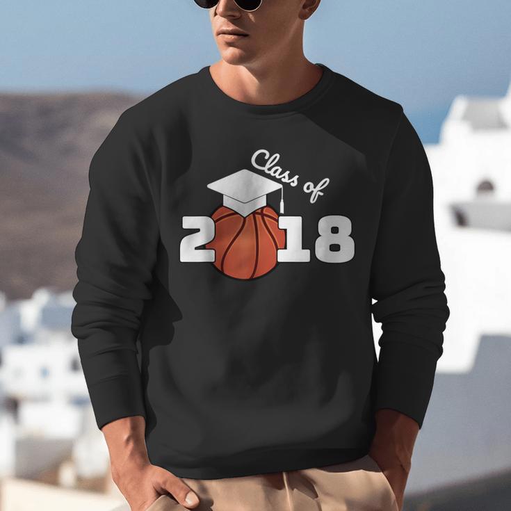 Class Of 2018 Basketball Senior Graduation Shirt Grad Unisex Sweatshirt