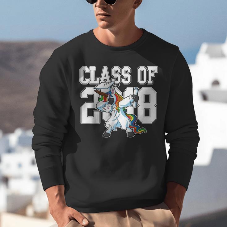 Class Of 2018 Dabbing Unicorn Graduation Shirt Unisex Sweatshirt