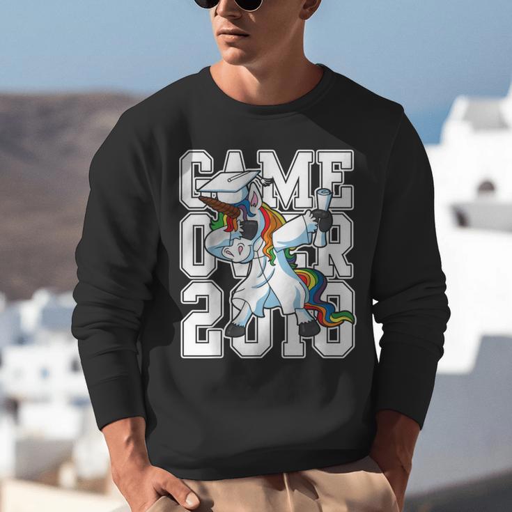 Class Of 2018 Graduation Dabbing Unicorn Shirt Unisex Sweatshirt