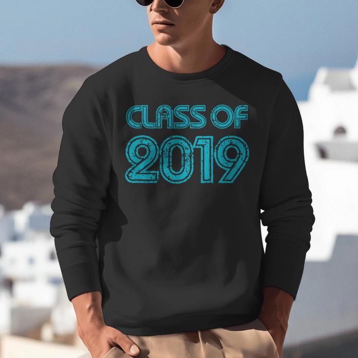 Class Of 2019 High School Graduation Teal Senior Unisex Sweatshirt