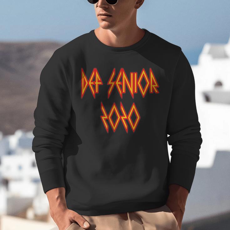 Class Of 2020 Senior 80s And 90s Rock Style Graduation Unisex Sweatshirt