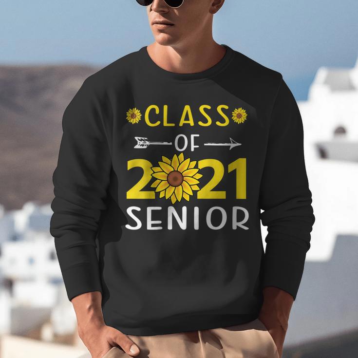 Class Of 2021 Senior Graduation Sunflower Unisex Sweatshirt