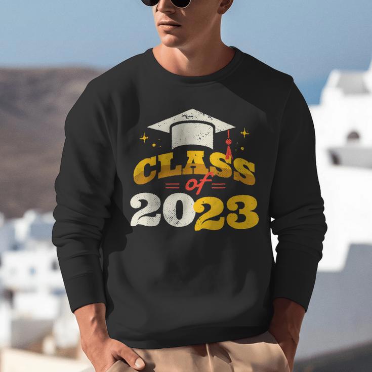 Class Of 2023 School Graduation Vintage Retro Class Of 2023 Unisex Sweatshirt