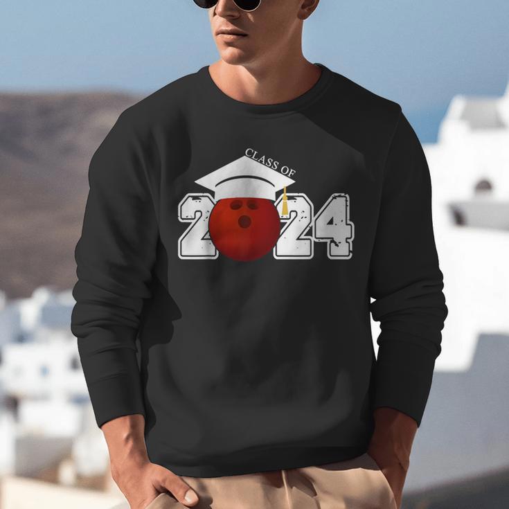 Class Of 2024 Graduation For Him Her Bowling Sports Unisex Sweatshirt