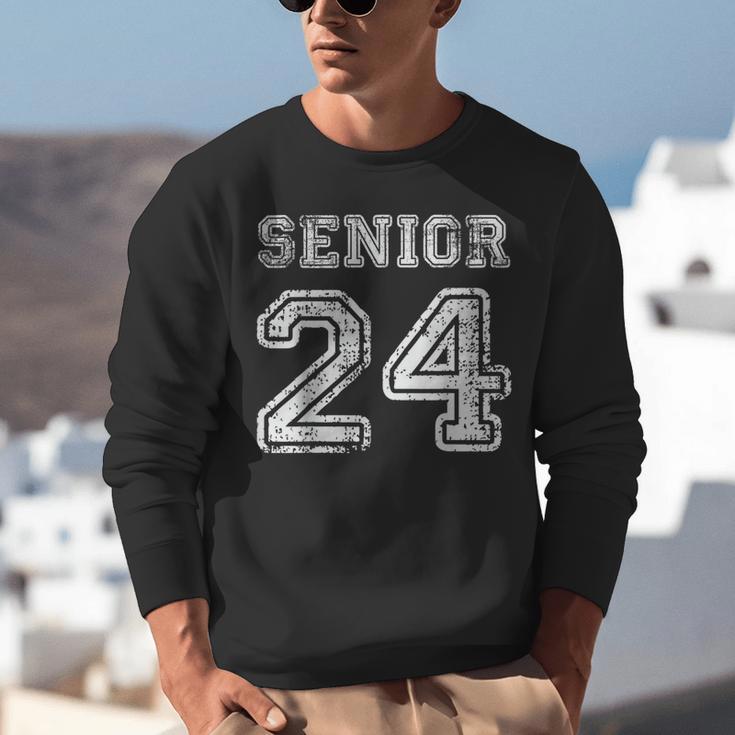 Class Of 2024 Senior Graduation Tee Back To School Vintage Unisex Sweatshirt
