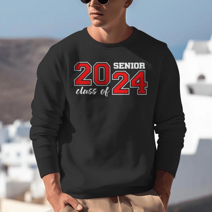 Class Of 2024 Senior Year Boys Girls School Graduation Unisex Sweatshirt