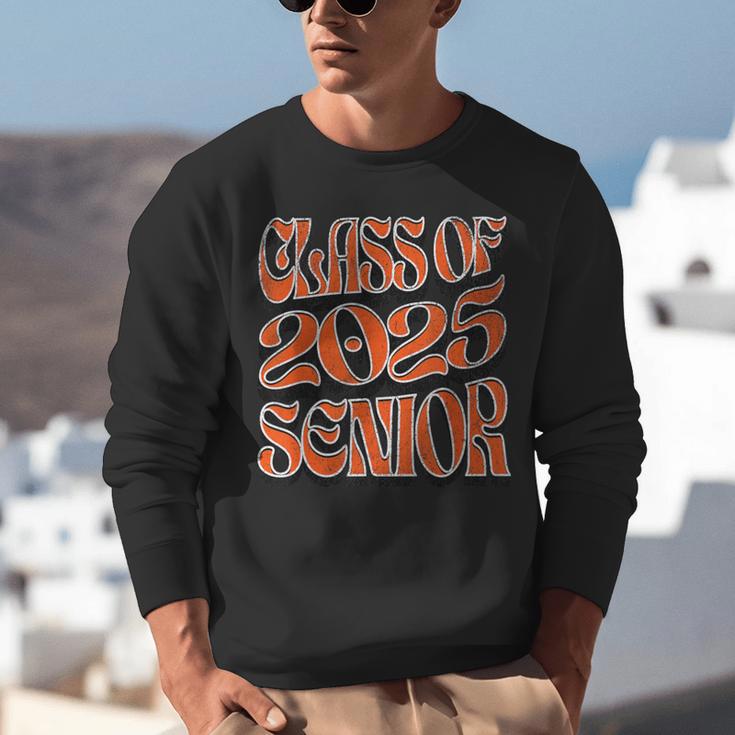 Class Of 2025 Senior Orange And Student Graduation Unisex Sweatshirt