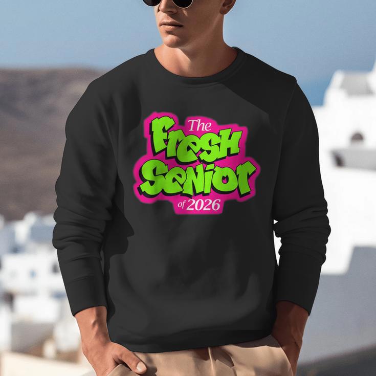 Class Of 2026 Fresh Senior 90s TV Style Retro Graduation Unisex Sweatshirt