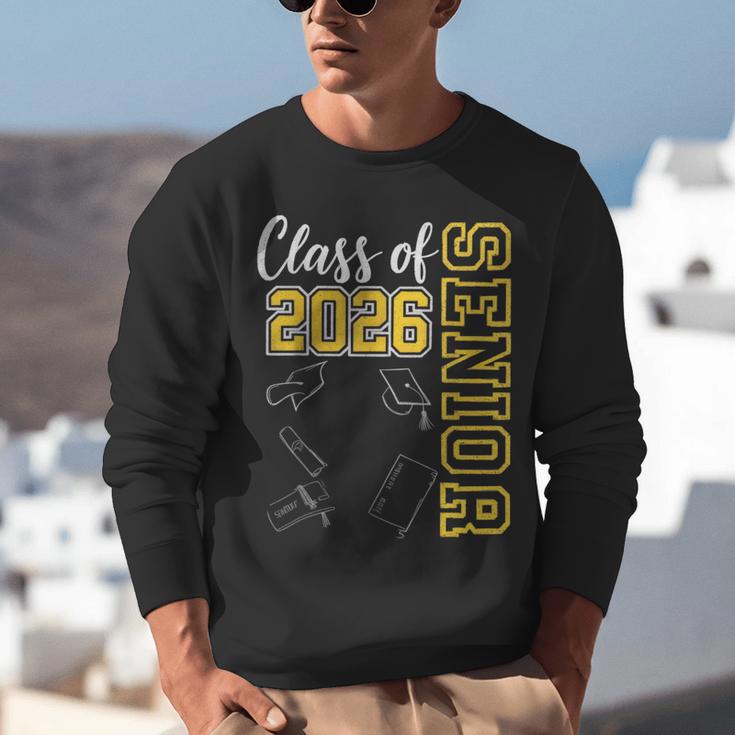 Class Of 2026 Senior 26 High School Graduation -Gold Unisex Sweatshirt