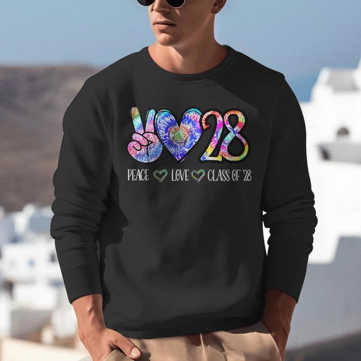 Class Of 2028 Shirt Tie Dye Senior Graduation Class Reunion Unisex Sweatshirt