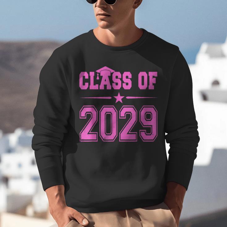 Class Of 2029 Pink Girls Shirt Graduation Unisex Sweatshirt
