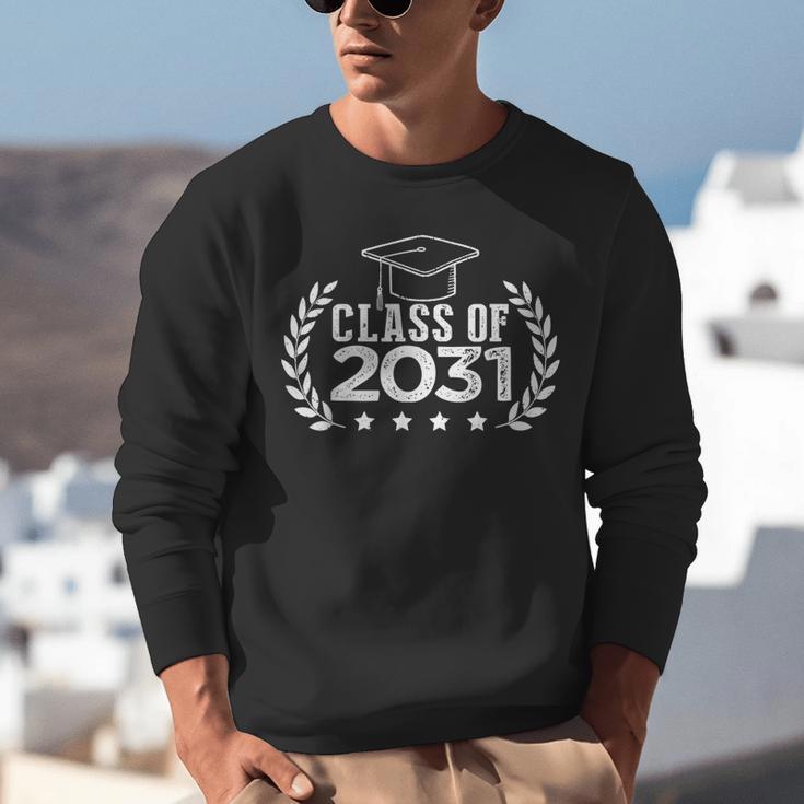 Class Of 2031 Grow With Me Shirt Graduation Kindergarten Unisex Sweatshirt